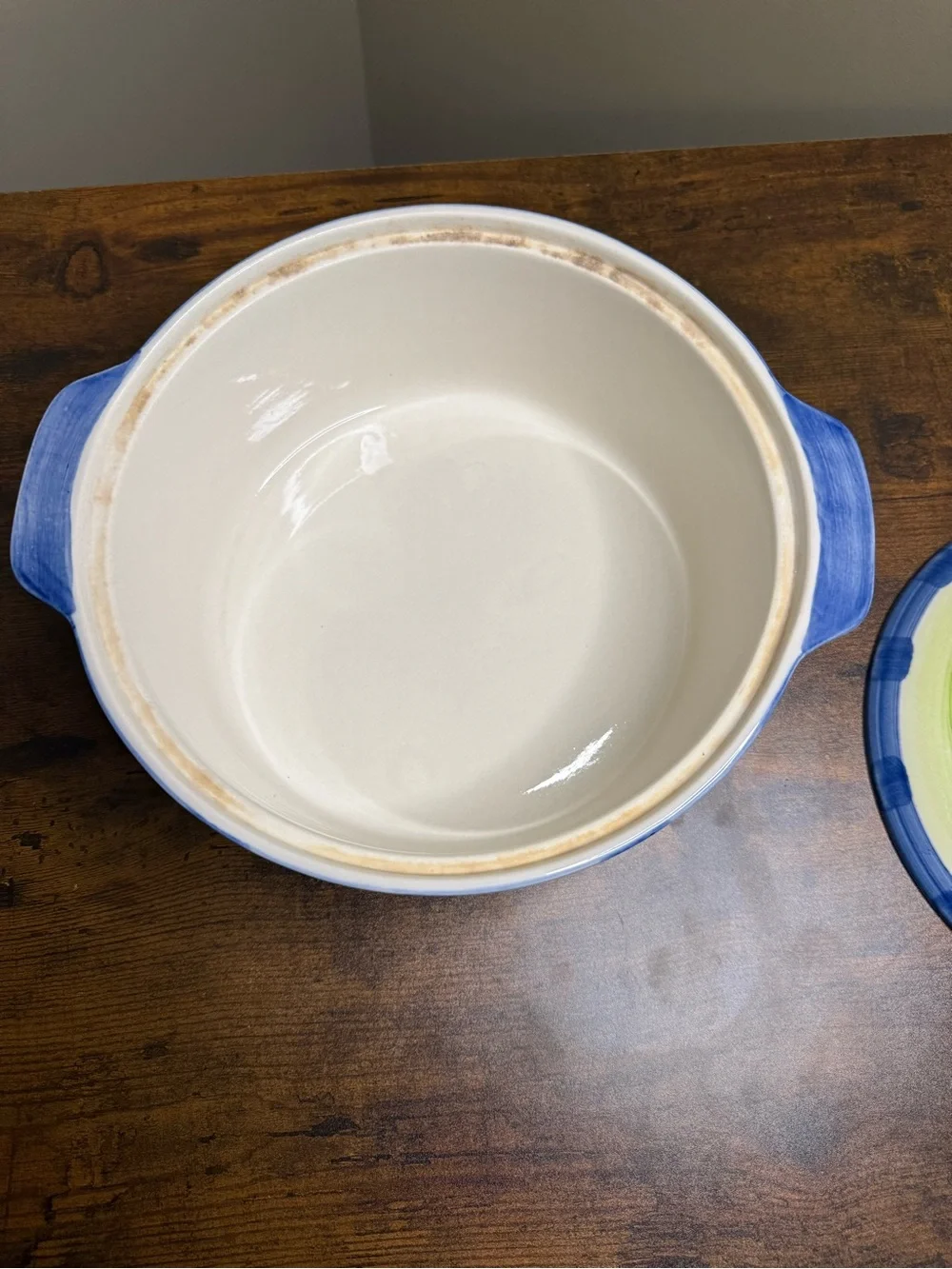 Colorful Hand-Painted Ceramic Covered Casserole Dish w/ Lid |